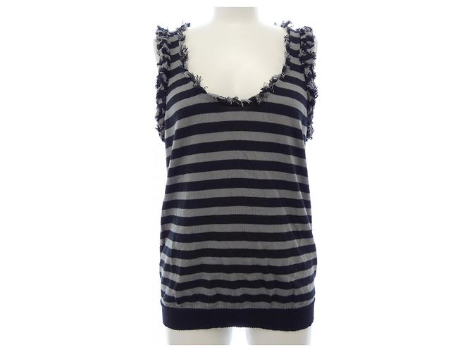 Autre Marque Canotta da donna Drawer Marrone Nero