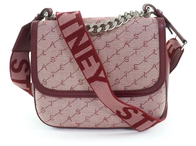 Stella Mc Cartney Borsa a tracolla in tela monogrammata Stella McCartney Marrone Bordò