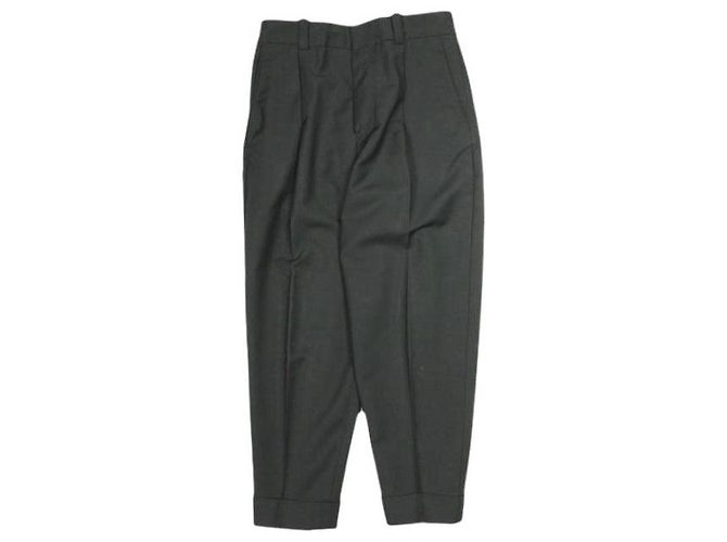 Pantaloni a gamba affusolata Acne Studios 1P in lana e mohair Nero