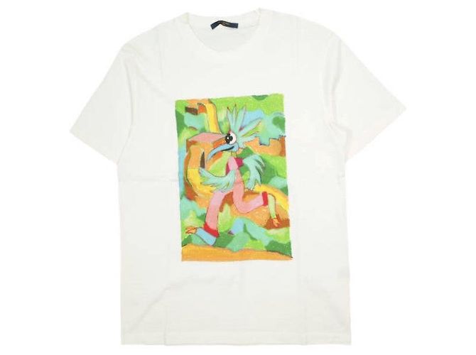 Camiseta de algodão Louis Vuitton LV Friend Branco