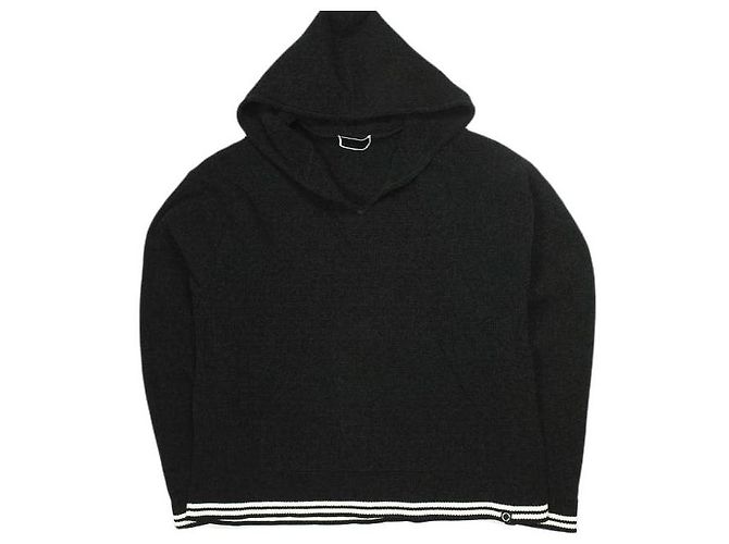 Autre Marque PHINGERIN CORDY KNIT MEXPARKA Pullover aus Polyester und Baumwolle Schwarz