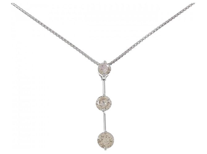 Autre Marque Collar de Diamantes Pt900/Pt850 Plata