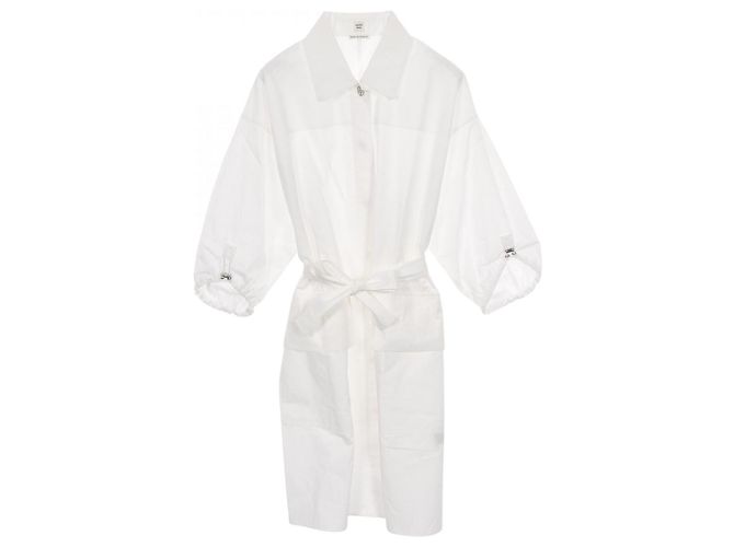 Hermès Vestido de algodón Hermes Blanco