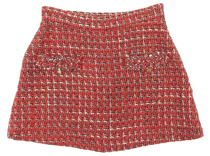 Short de lã Valentino Vermelho