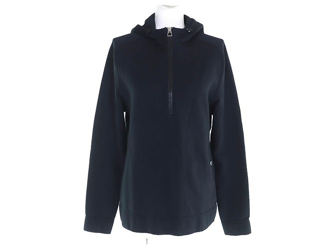 Sudadera Hermès Serie Button Half-Zip de algodón S Negro