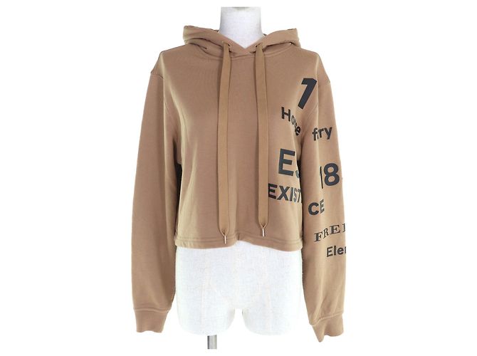 Sudadera de algodón Burberry Horseferry Castaño