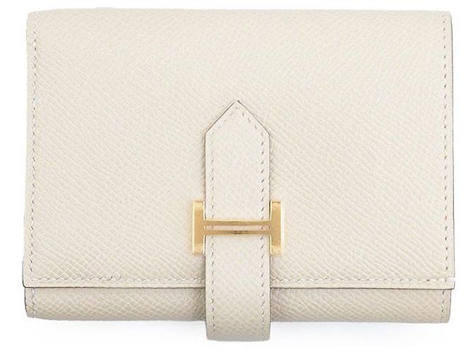 Hermès Hermes Bearn Combine Verso Epsom tri fold wallet White Multiple colors