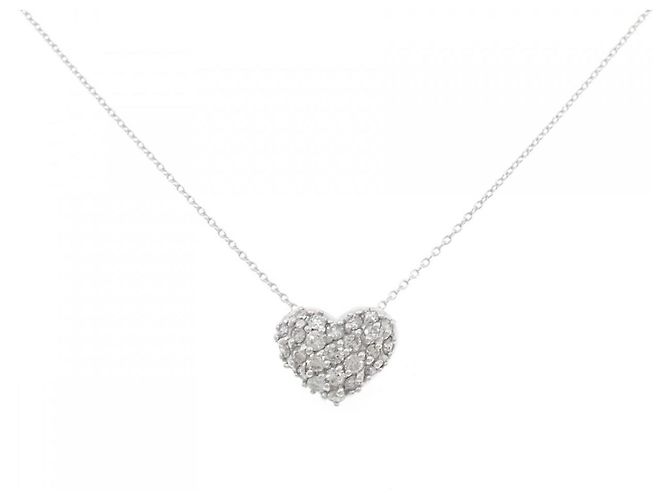 Autre Marque K18WG Diamant Halskette Silber