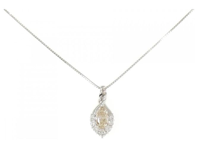 Autre Marque Collar de Diamante PT900 PT850 Plata