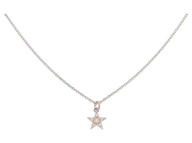 Autre Marque Luziada K10 Pink Gold Diamond Halskette