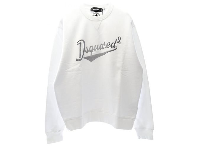 Sudadera de algodón DSQUARED2 Blanco 