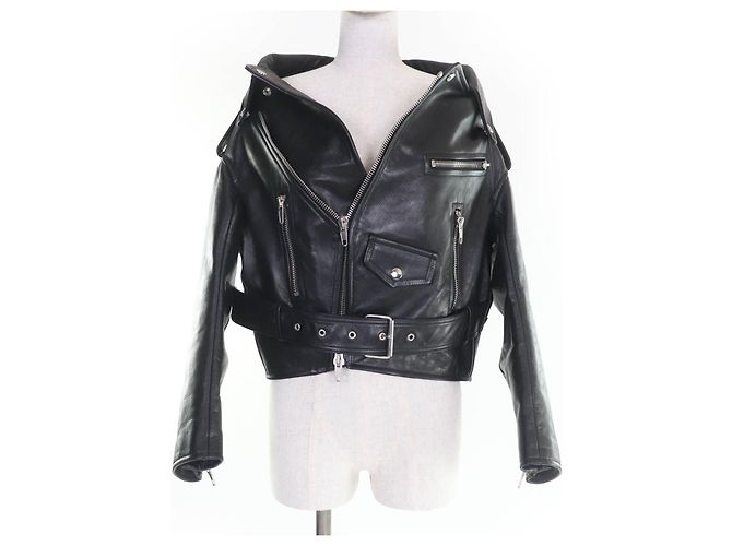 Everyday Balenciaga Leather Jacket Black