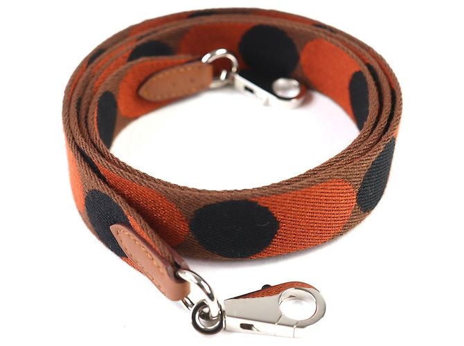 Hermès Hermes Flipper Ball Canvas Shoulder Strap Brown 