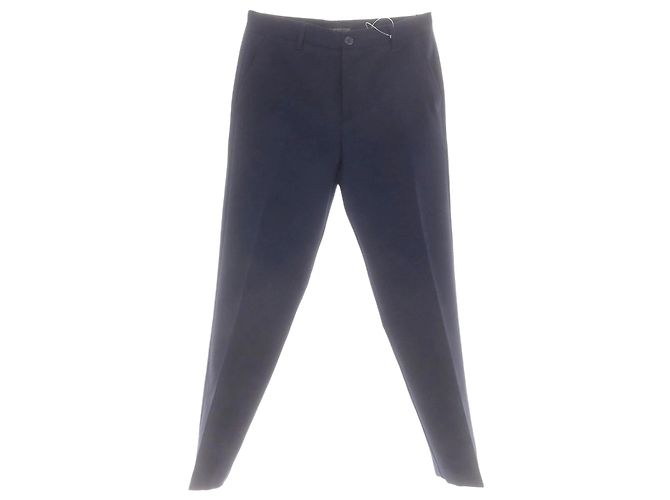 Autre Marque KARL MOMMOO Polyester Freizeithose Blau Marineblau
