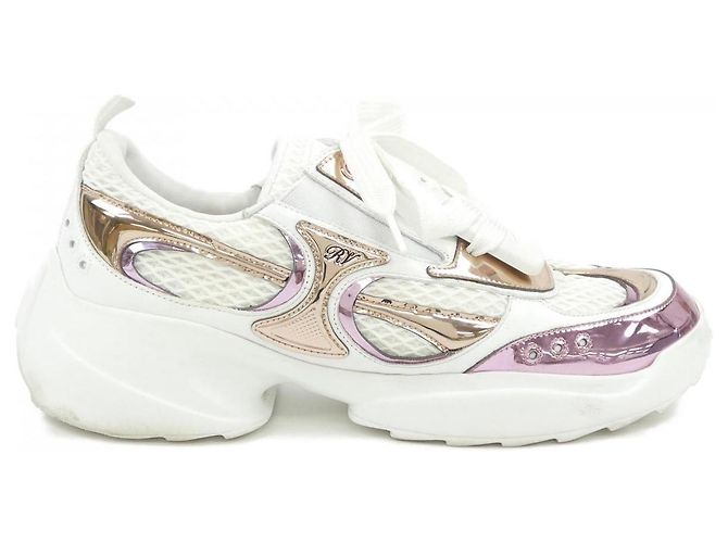 Roger Vivier Viv On The Run Leder-Sneaker Weiß