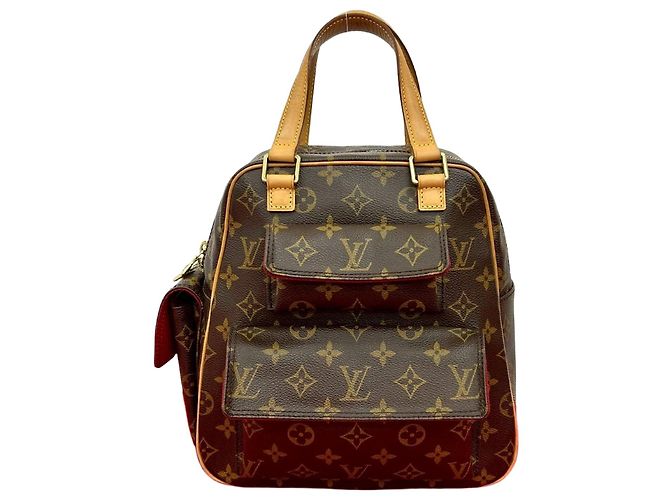 Louis Vuitton Monogram Leder Handtasche Braun