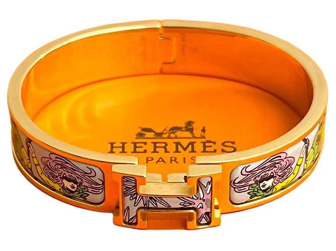 Hermès Pulsera Click H Hermes Dorado 