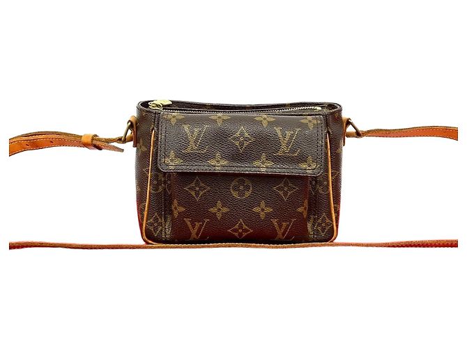 Mini borsa a tracolla Louis Vuitton Vivasite Monogram Marrone