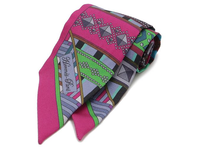 Hermès Lenço Twilly Hermes Roxo