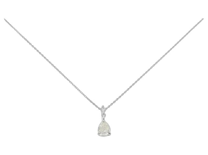 Autre Marque Au750 Diamant-Halskette Silber