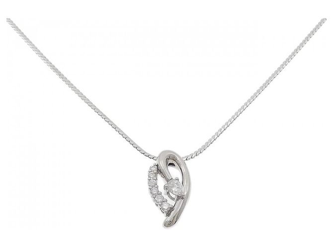 Autre Marque Colar de Diamante PT900 PT850 Prata