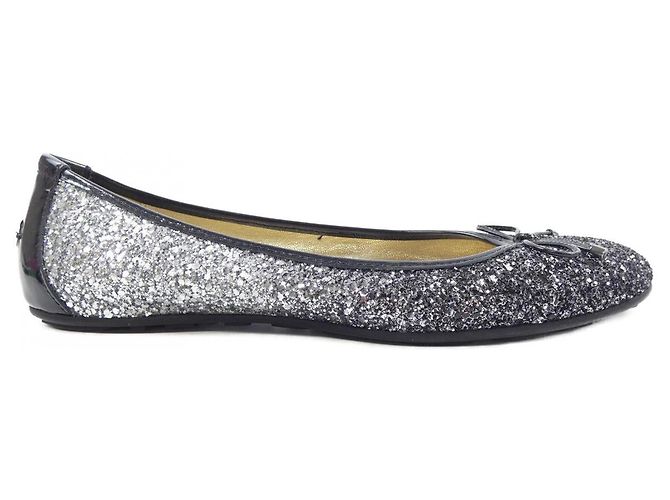 Chaussures en cuir JIMMY CHOO Noir Argenté