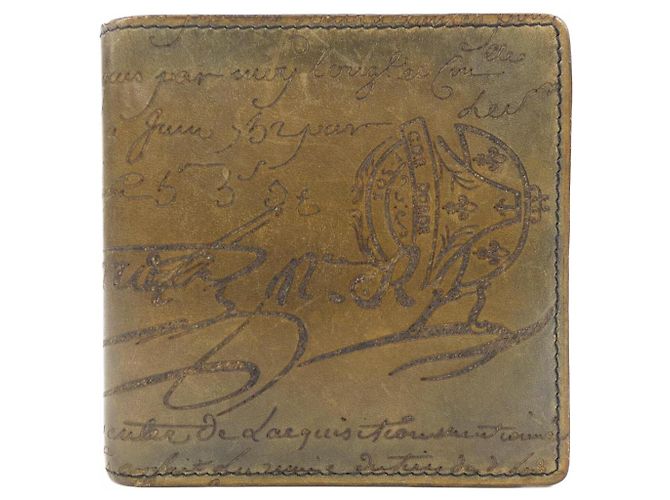 Berluti Wallet Green Khaki