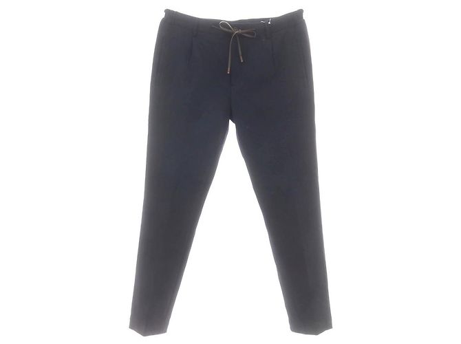 Autre Marque Pantaloni in jersey di rayon e nylon Bernardo Giusti Blu Blu navy