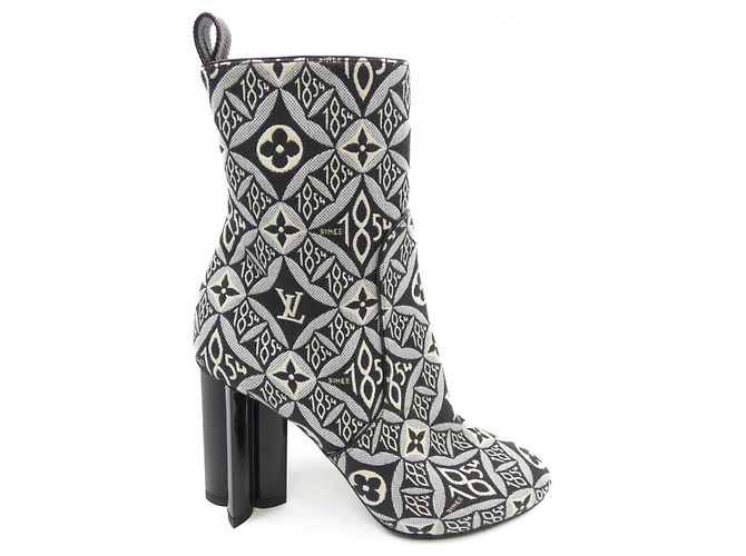Bottines Silhouette Line Louis Vuitton Marron Noir
