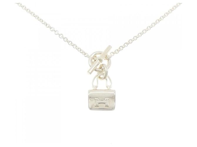 Hermès Hermes Amulet Constance Silber Halskette