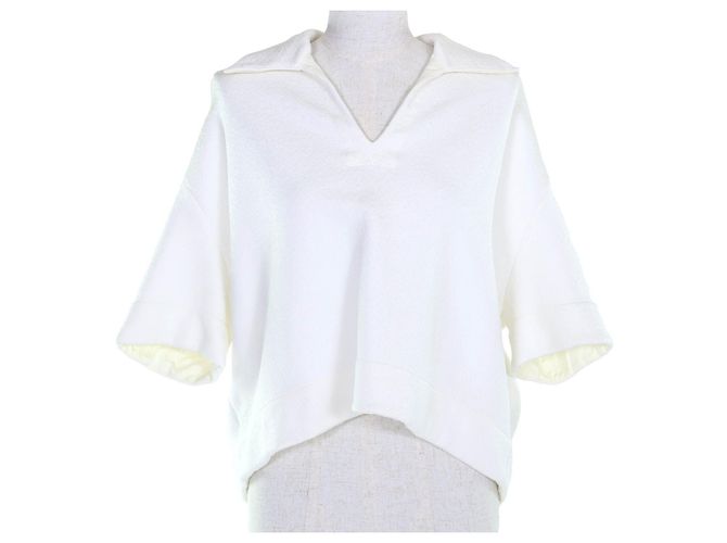 Jil Sander Pullover aus Rayon Weiß