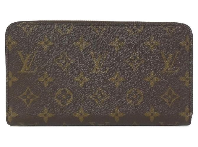 Zippy Louis Vuitton Monogram Long Wallet Brown