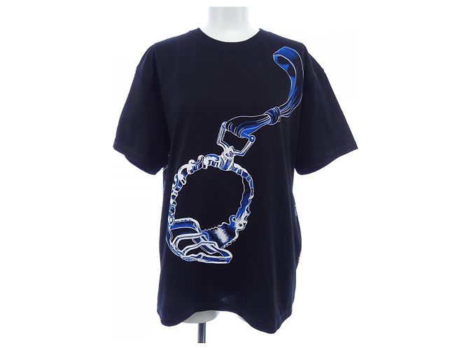 Hermès Hermes ETRIERS Cotton TShirt Black