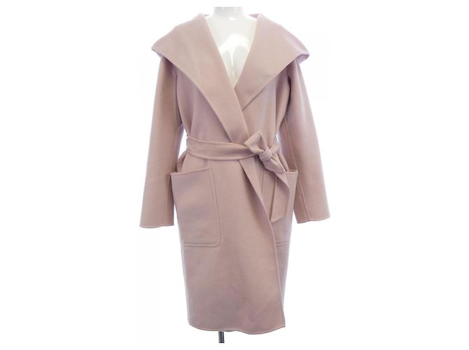 Max Mara Cashmere Blend Coat Pink