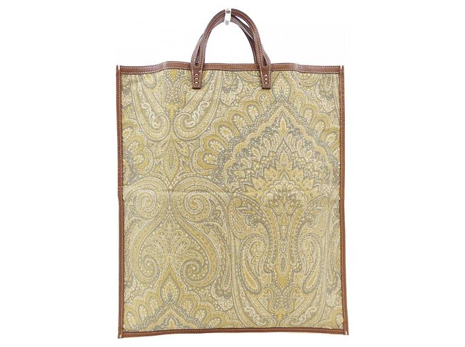 Autre Marque A VACATION Bag Brown Yellow