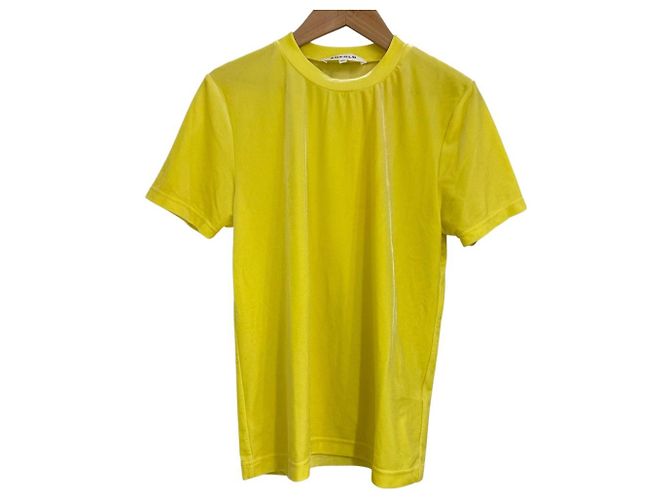 Autre Marque T-SHIRT ENFOLD VELOUR Giallo