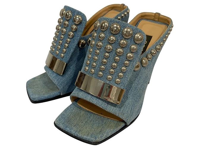 Autre Marque Sandali Sergio Rossi SR1 Denim Blu