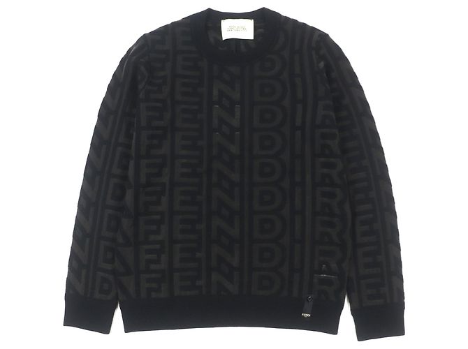 Suéter de lã Fendi×Marc Jacobs Marrom Preto