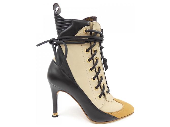 Bottines Laureate Monogram Louis Vuitton Noir