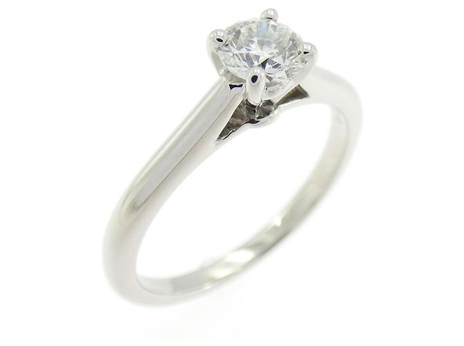 Love Anello Cartier 1895 Solitaire in platino Taglia 9 Argento