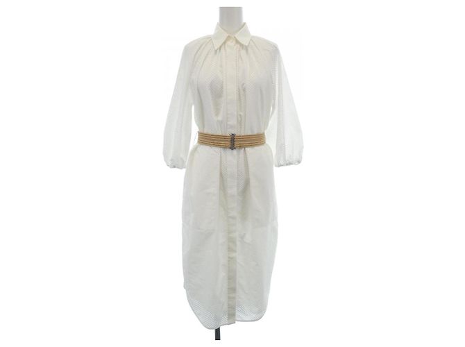 Autre Marque Brunello Cucinelli Kleid Weiß