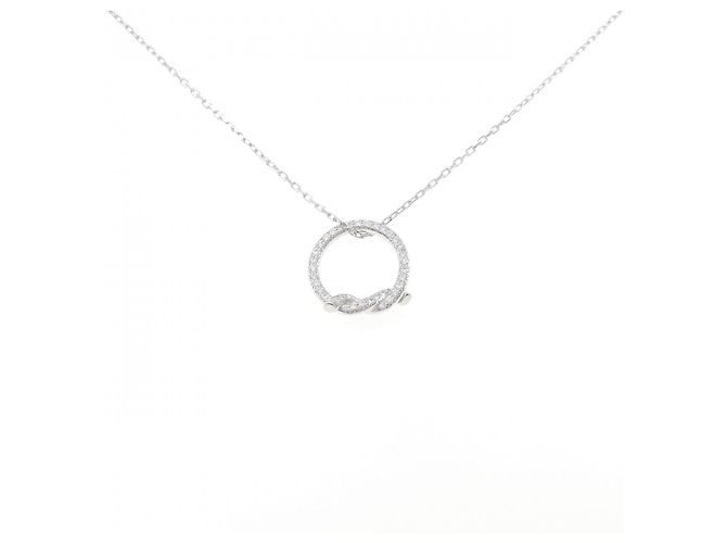 Collana Cartier Entrelacés 750 Oro Bianco Argento