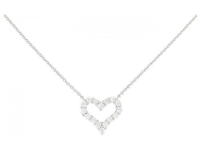 Tiffany & Co Tiffany Sentimental Heart Mini Platin-Halskette Silber