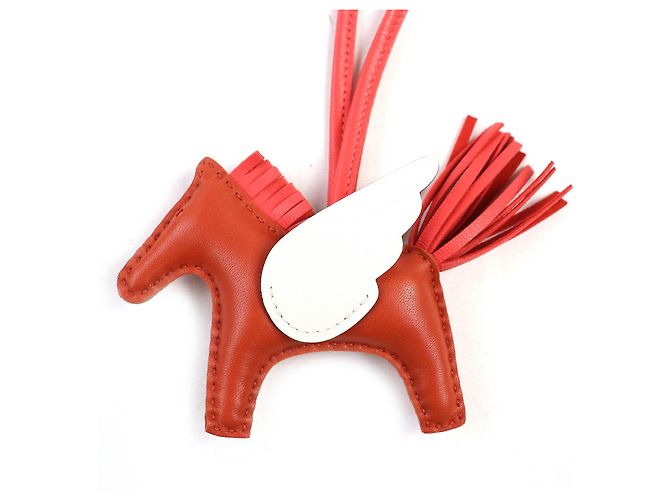 Hermès Hermes Rodeo Charm Pegasus Bag Charm Red