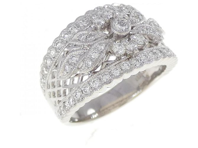 Autre Marque Heiwado Platinum950 Diamond Ring Silber