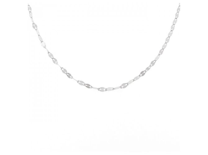 Autre Marque Collar de platino Plata