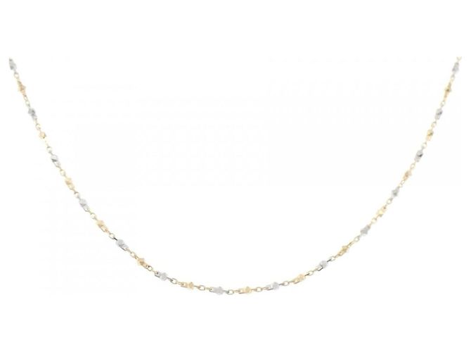 Autre Marque Colar Au750/PT850 Dourado