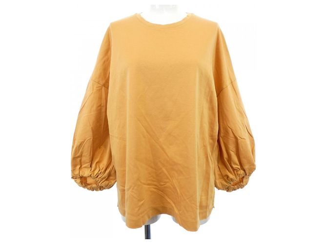 Autre Marque Camiseta de algodão ebure Laranja