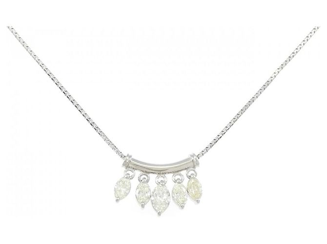 Autre Marque Collar de Diamante PT900 PT850 Plata