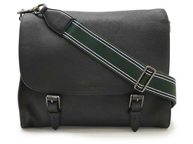 Borsa a tracolla in pelle Gucci Nero
